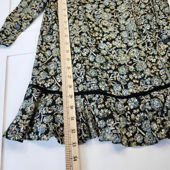 Free People Black Floral Mini Dress Size 2 NWT $128 - Picture 13 of 15